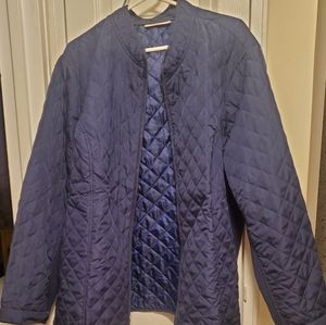 Navy blue coat for Fall.